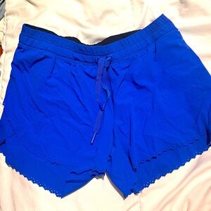 Lululemon athletic gym shorts - Royal Blue SM